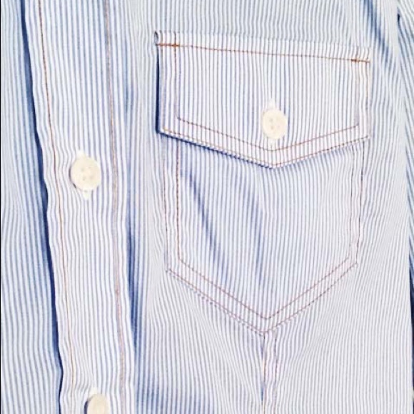 D&G Pinstripe Fitted Pocket Shirt - Picture 7 of 14